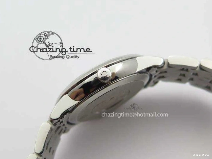 0310 De Ville 27mm Ladies MK 1:1 Best Edition White MOP Diamond Markers On SS Bracelet Ronda Quartz MoistureWicking 8190